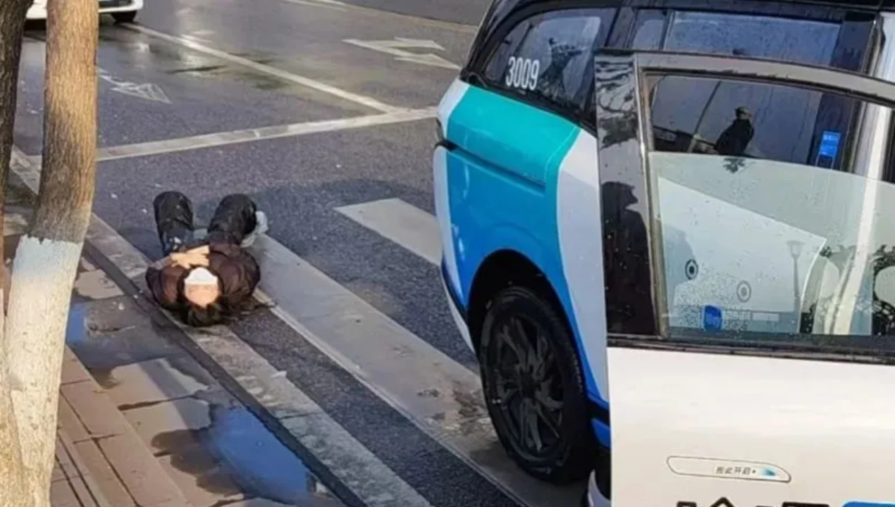 Robotaxi hit two pedestrians in China