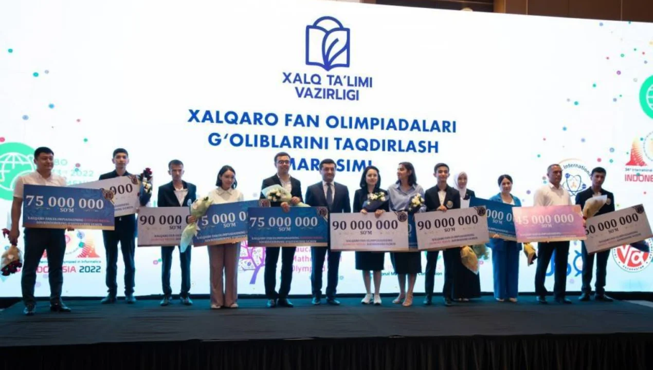 Xalqaro olimpiada g‘oliblariga 1 milliard so‘m mukofot