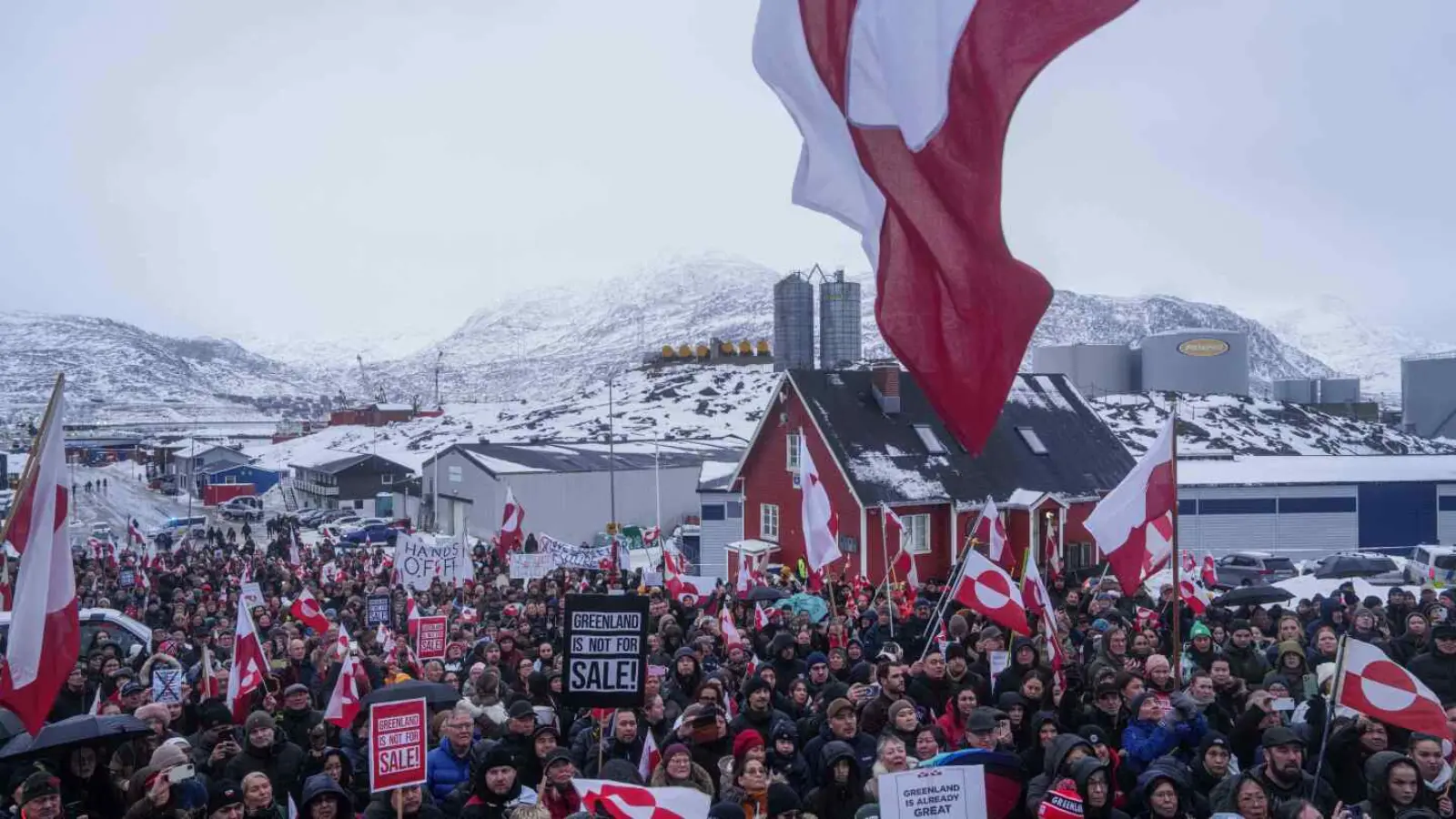 Protests against Trump's proposal took place in Greenland