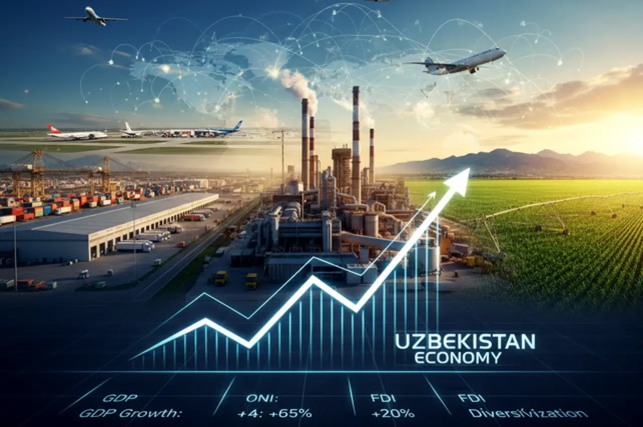 Uzbekistan GDP grew by 7.7 percent in 2025