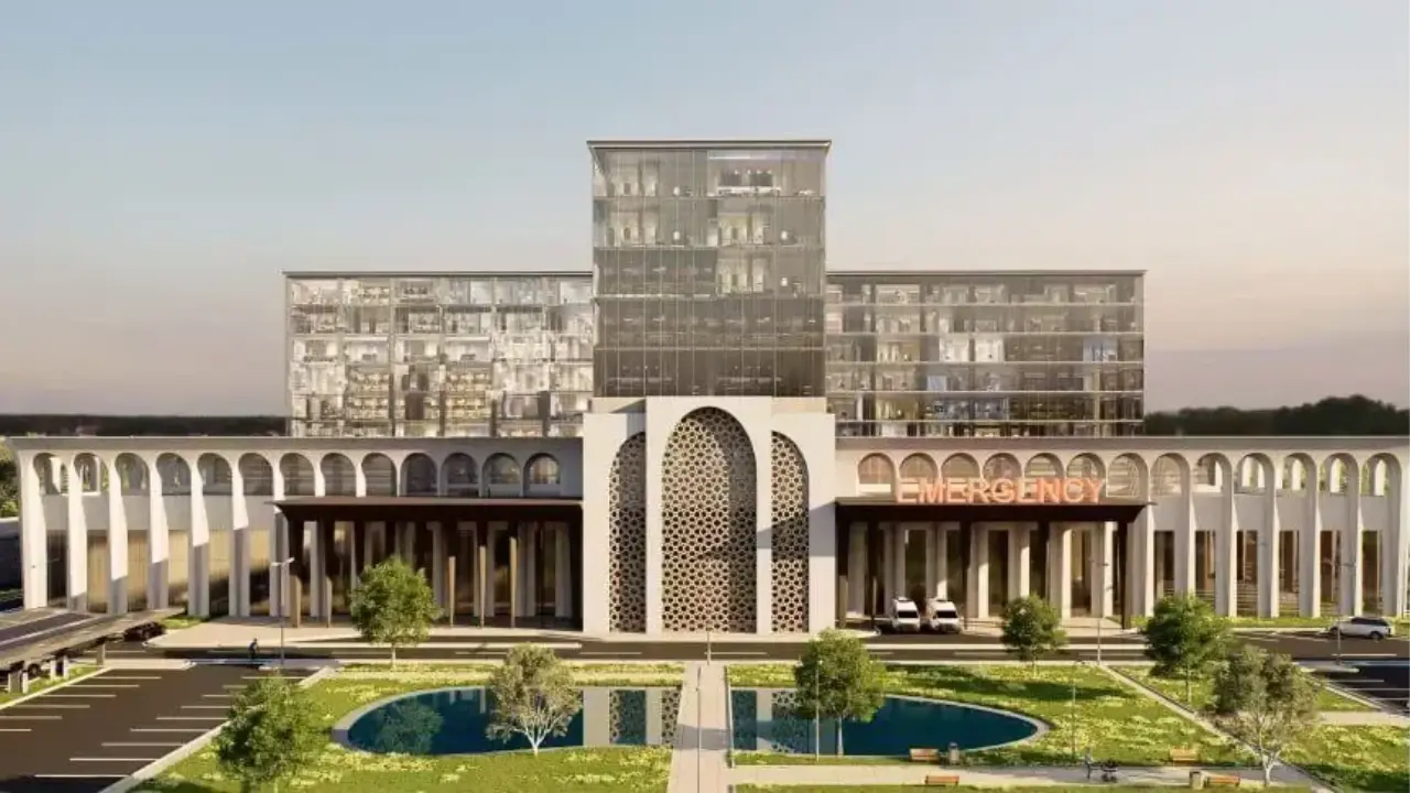 A modern 800-bed hospital is being built in Fergana