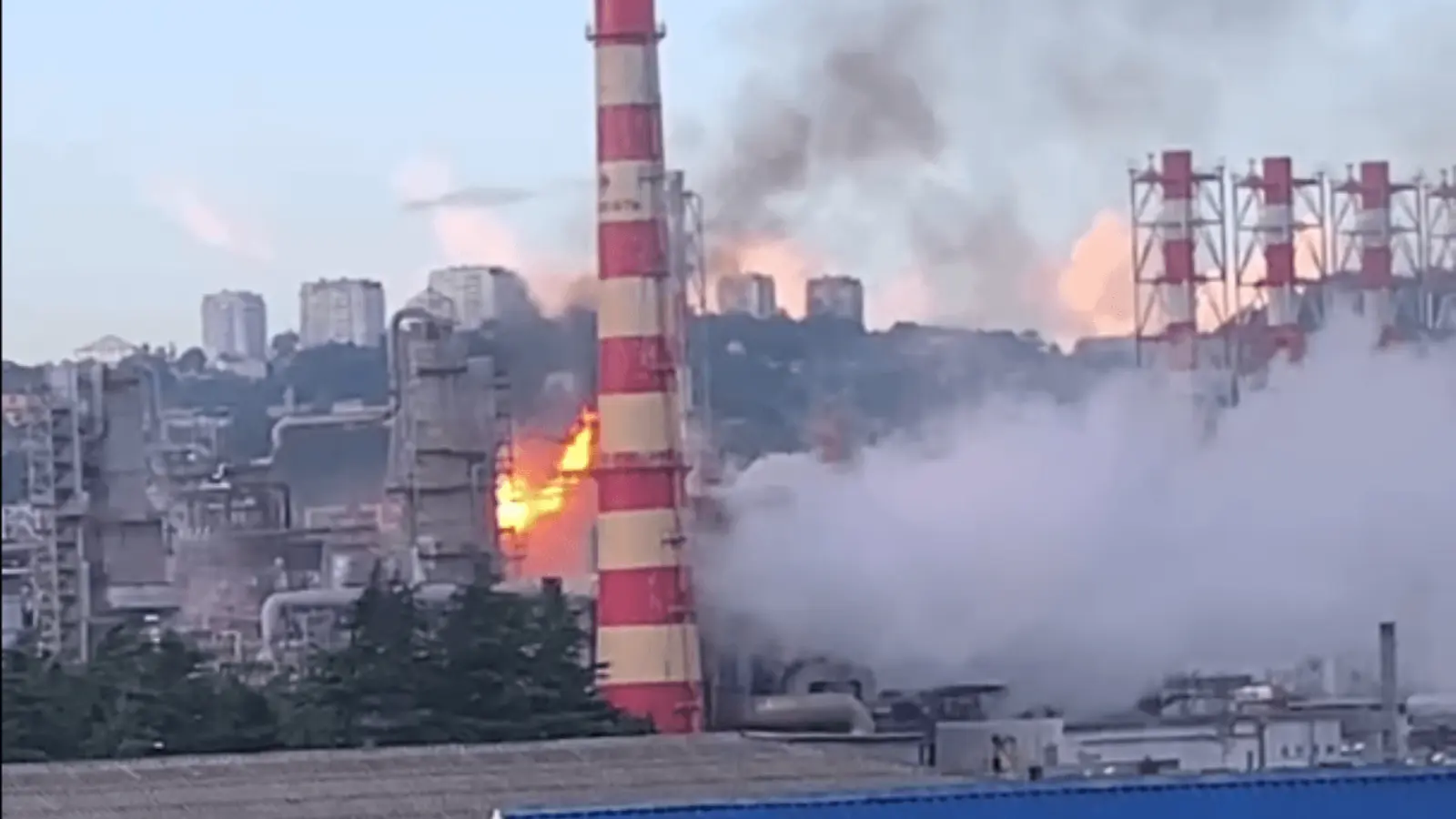 Ukrainian drones attacked an oil refinery in Krasnodar
