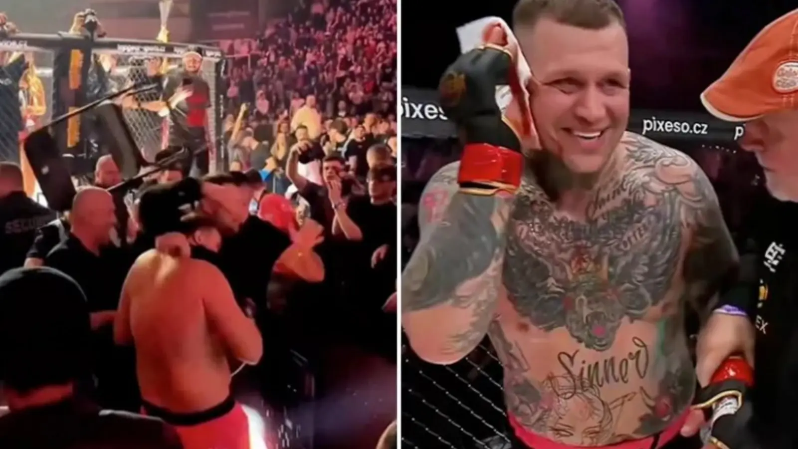 Спортсмен в MMA поединке укусил соперника за ухо