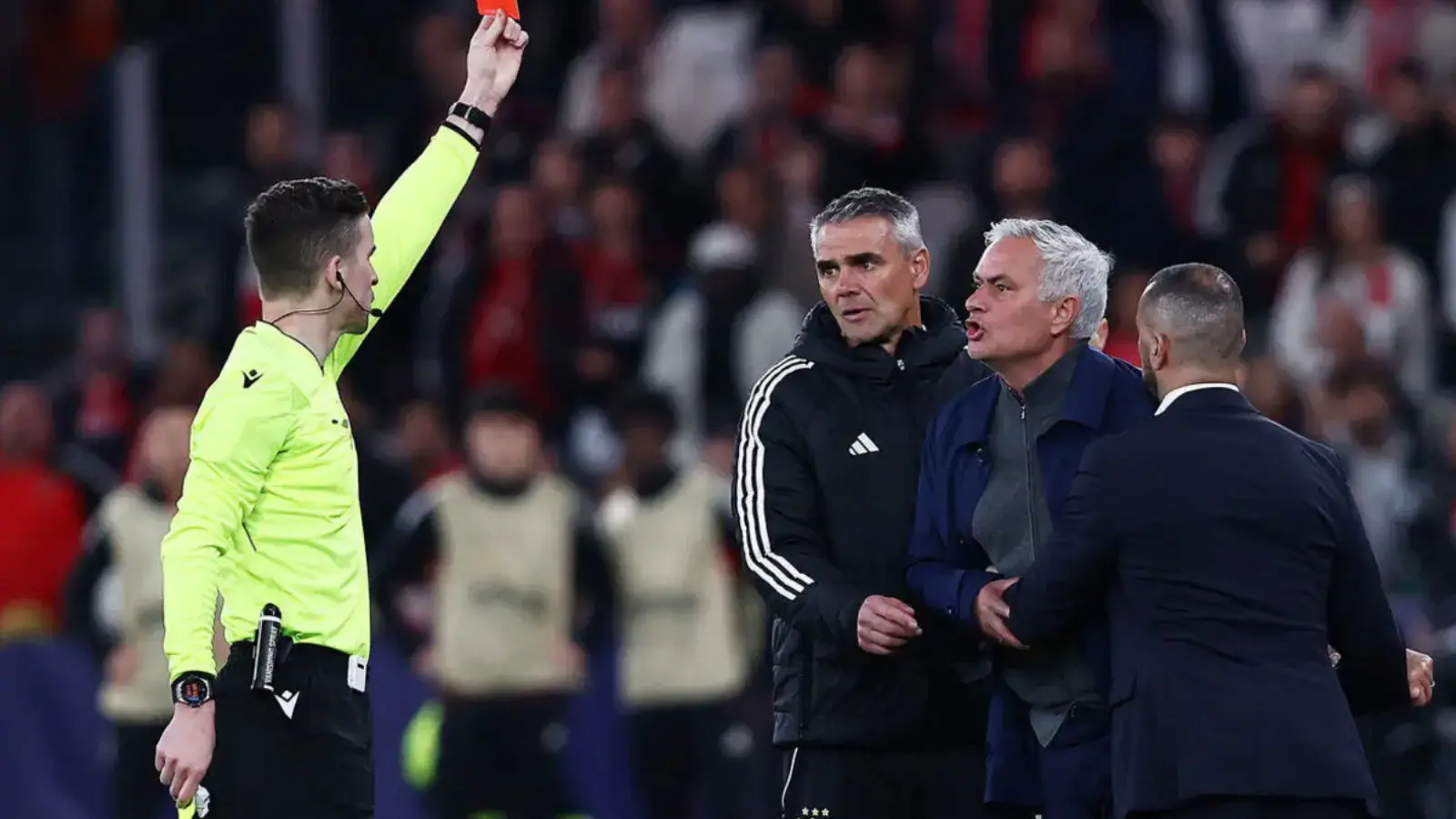 Mourinho Sent Off: Benfica Lost to Real