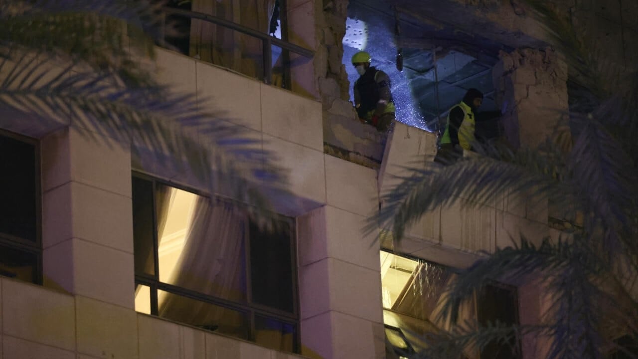 Israel carried out an airstrike on a hotel in central Beirut