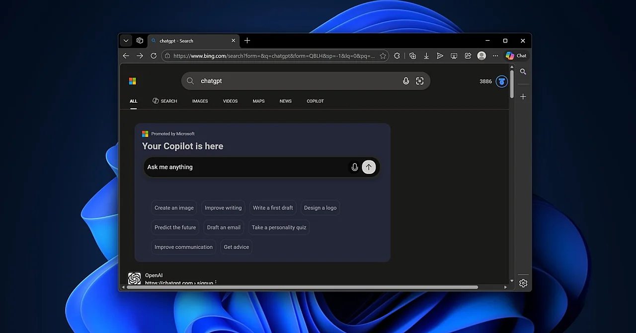Microsoft Bingda sun'iy intellekt vidjetlari kengayishi kutilmoqda