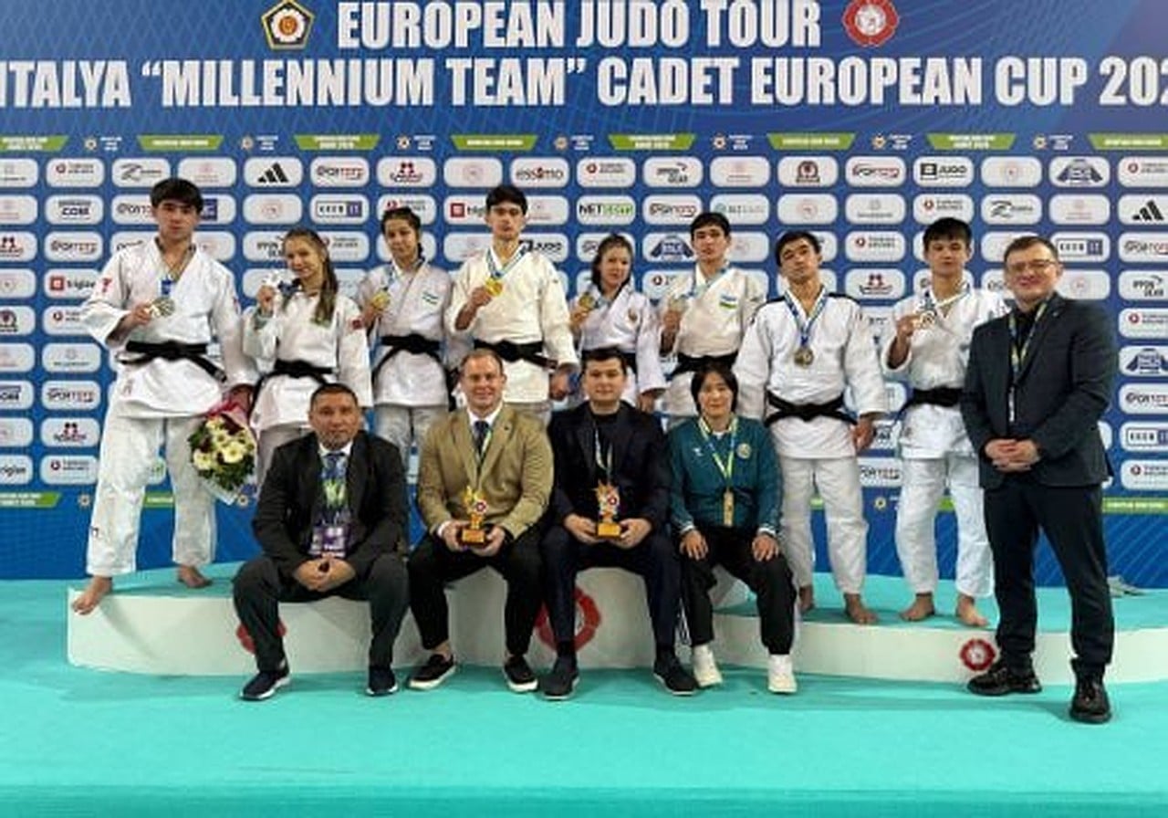 O'zbekistonlik dzyudochilar Antaliyada 8 ta medal yutdi