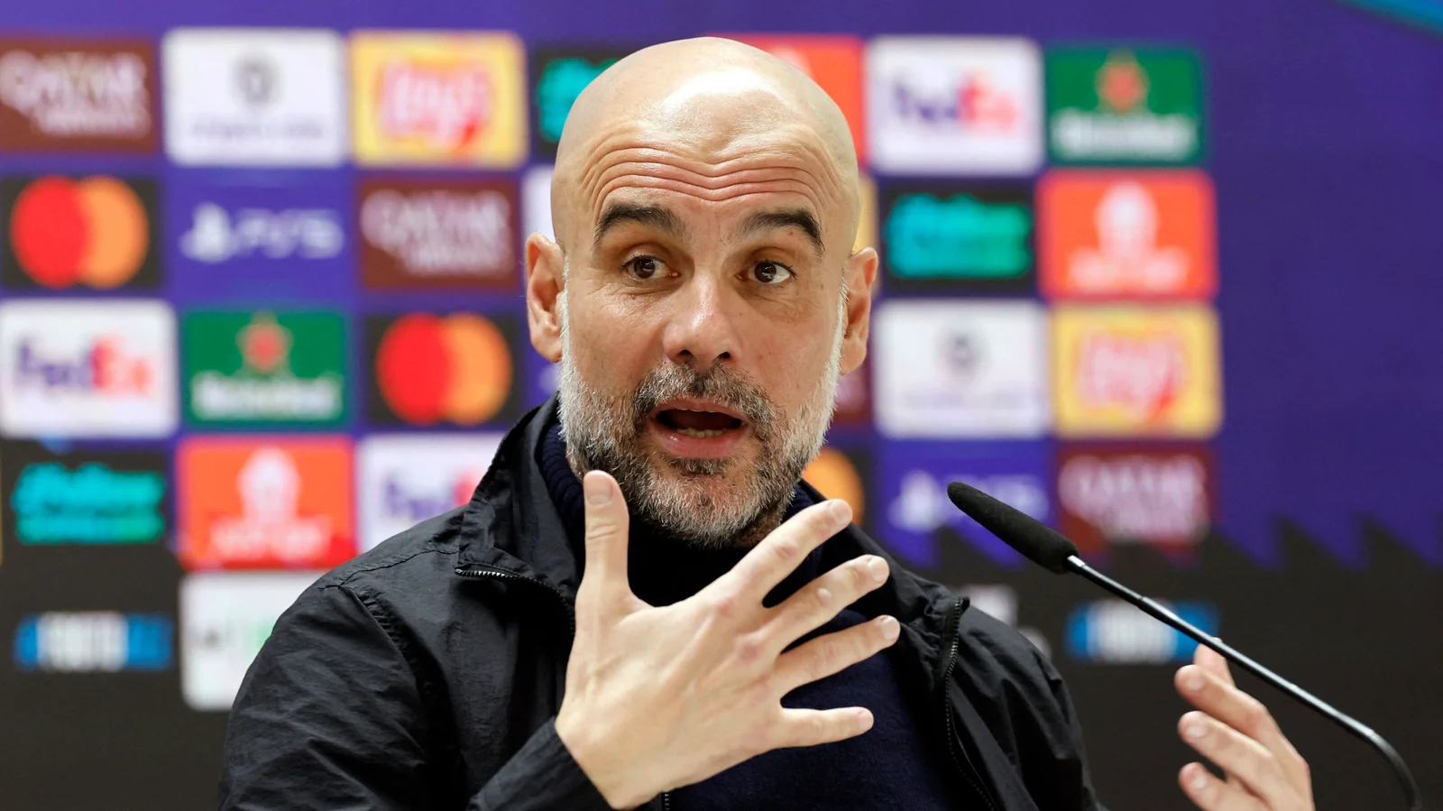 Guardiola demanded doubters stay home for the match against Real Madrid