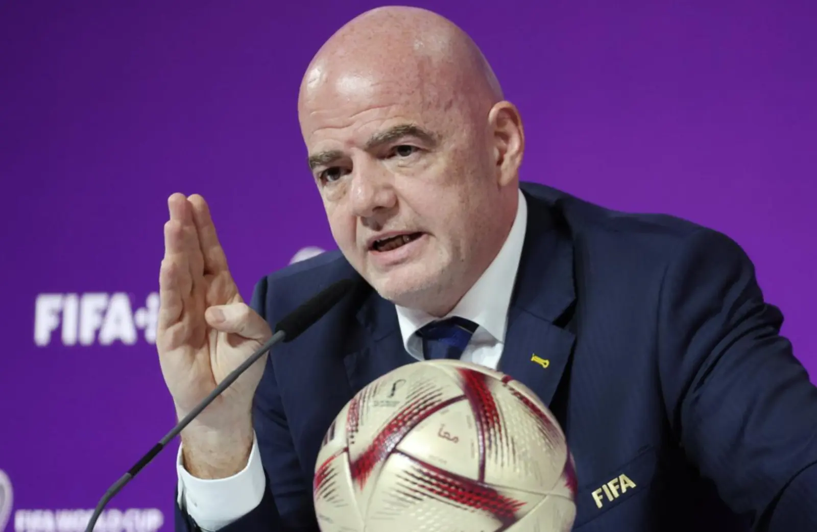 Infantino Eron terma jamoasining 2026 yilgi Jahon chempionatida ishtirokiga e'tibor qaratdi
