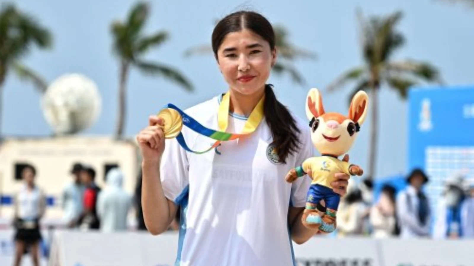 Barnoxon Sayfullayeva Osiyo sohil o'yinlarida oltin medalni qo'lga kiritdi