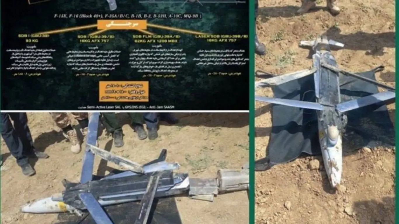 Eron hududidan Amerika ishlab chiqargan zamonaviy aviatsiya bombasi topildi