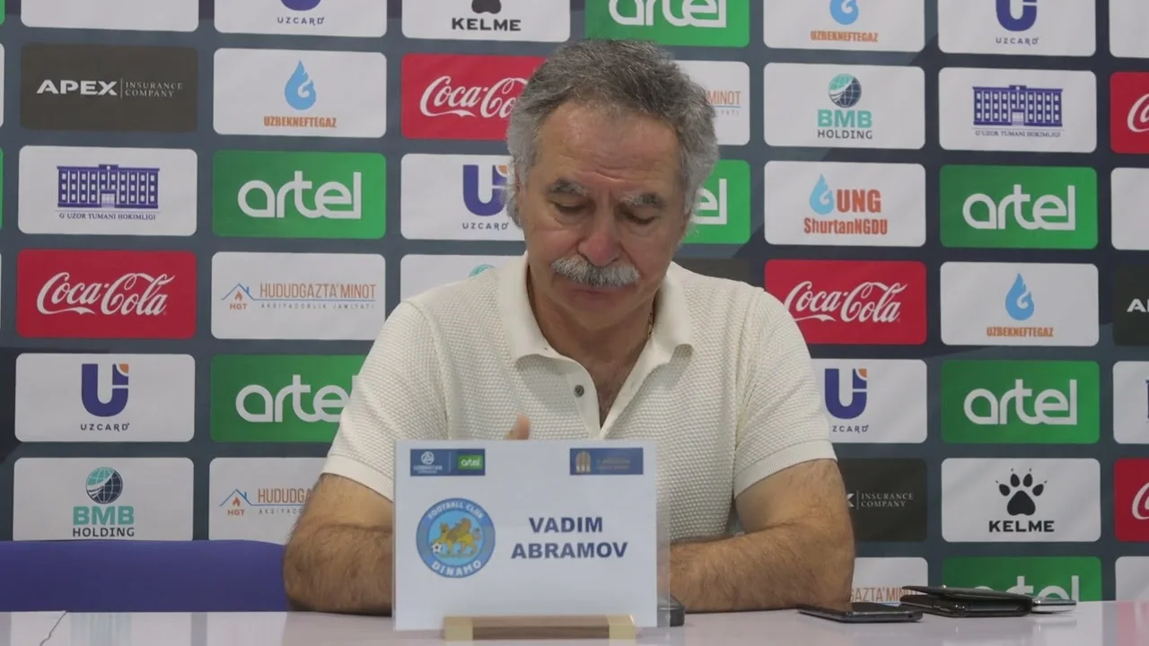Vadim Abramov «Dinamo»ning mag'lubiyatiga qo'pol xatolar sabab bo'lganini aytdi