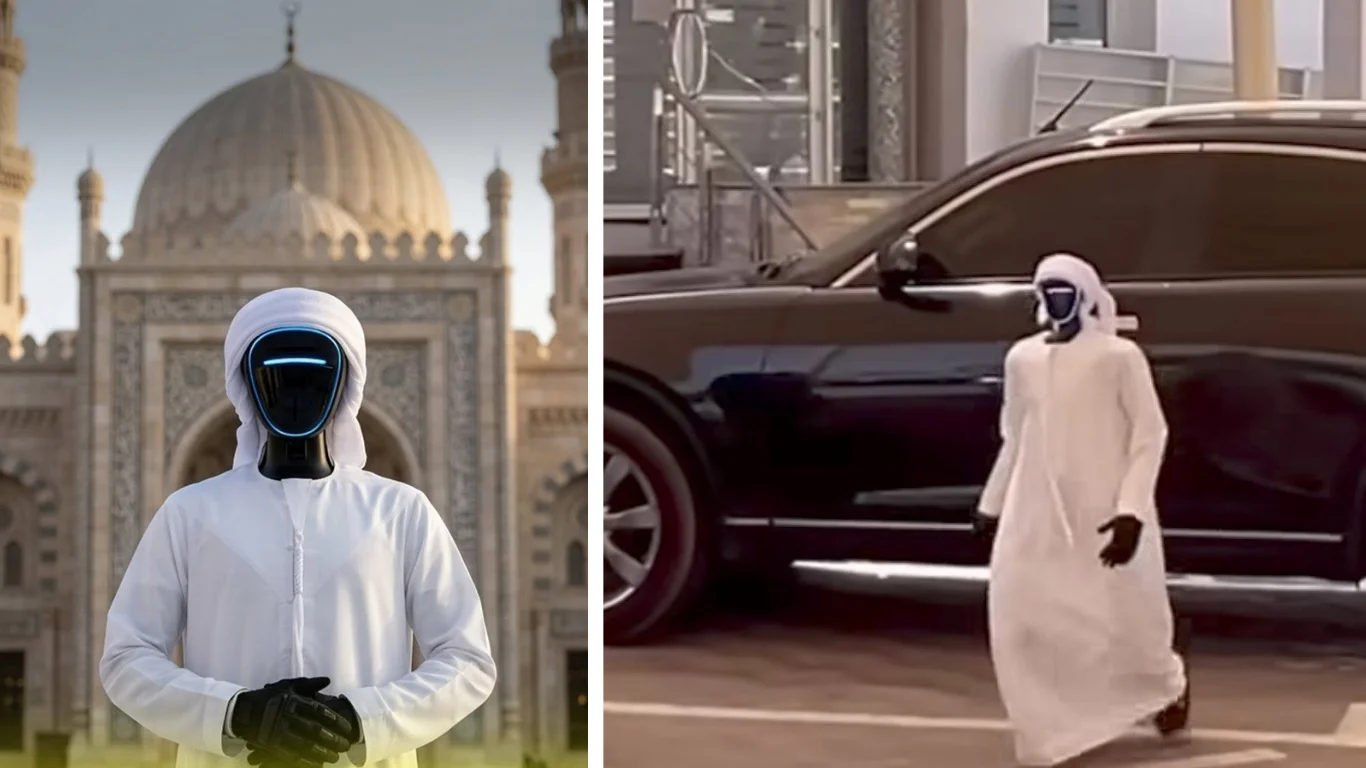 Dubayda robot musulmonlar bilan birga hayit namozini o'qidi