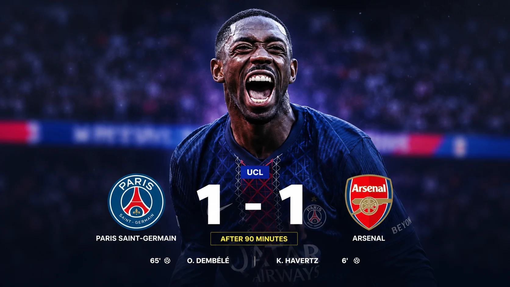 «PSJ» penaltilar seriyasida «Arsenal» jamoasini mag‘lub etishga erishdi