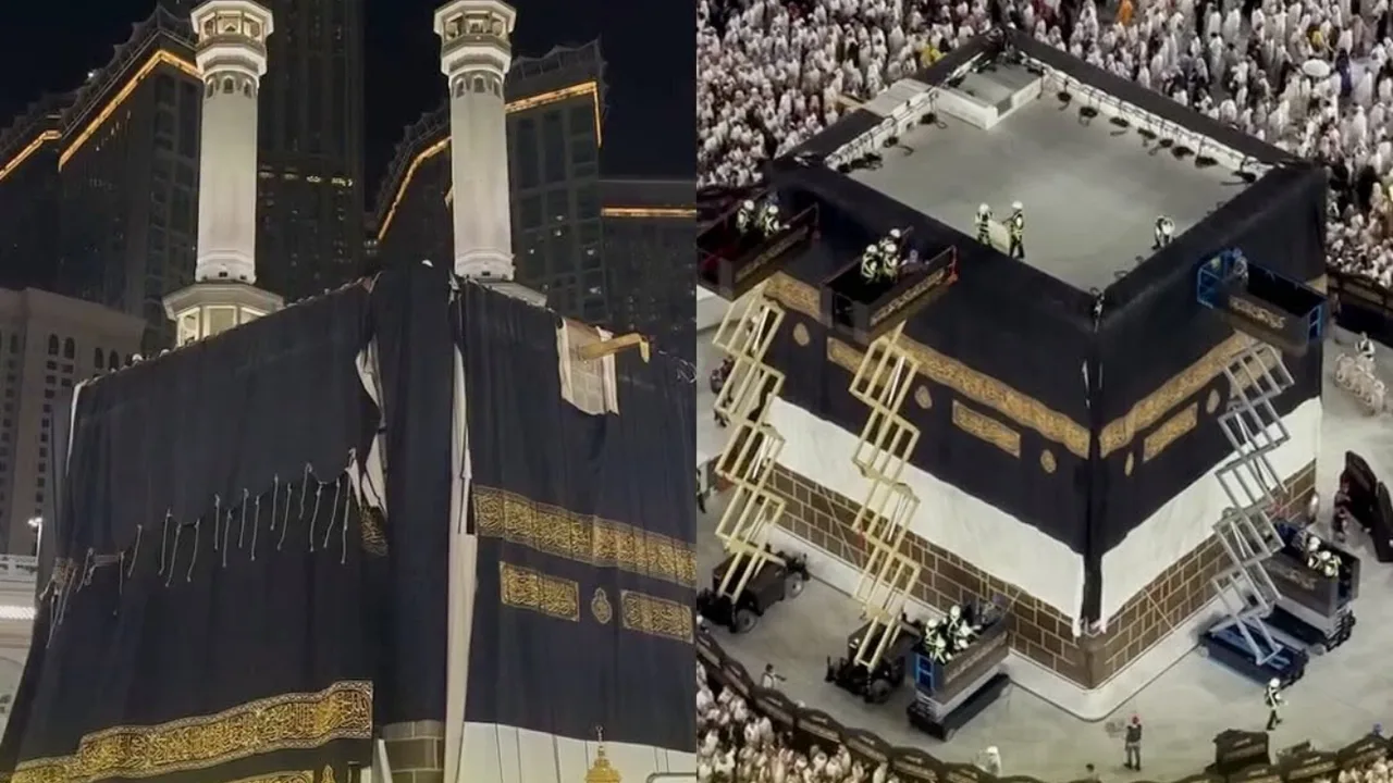 Ka'ba kisvasi yangi hijriy yil arafasida yangilandi