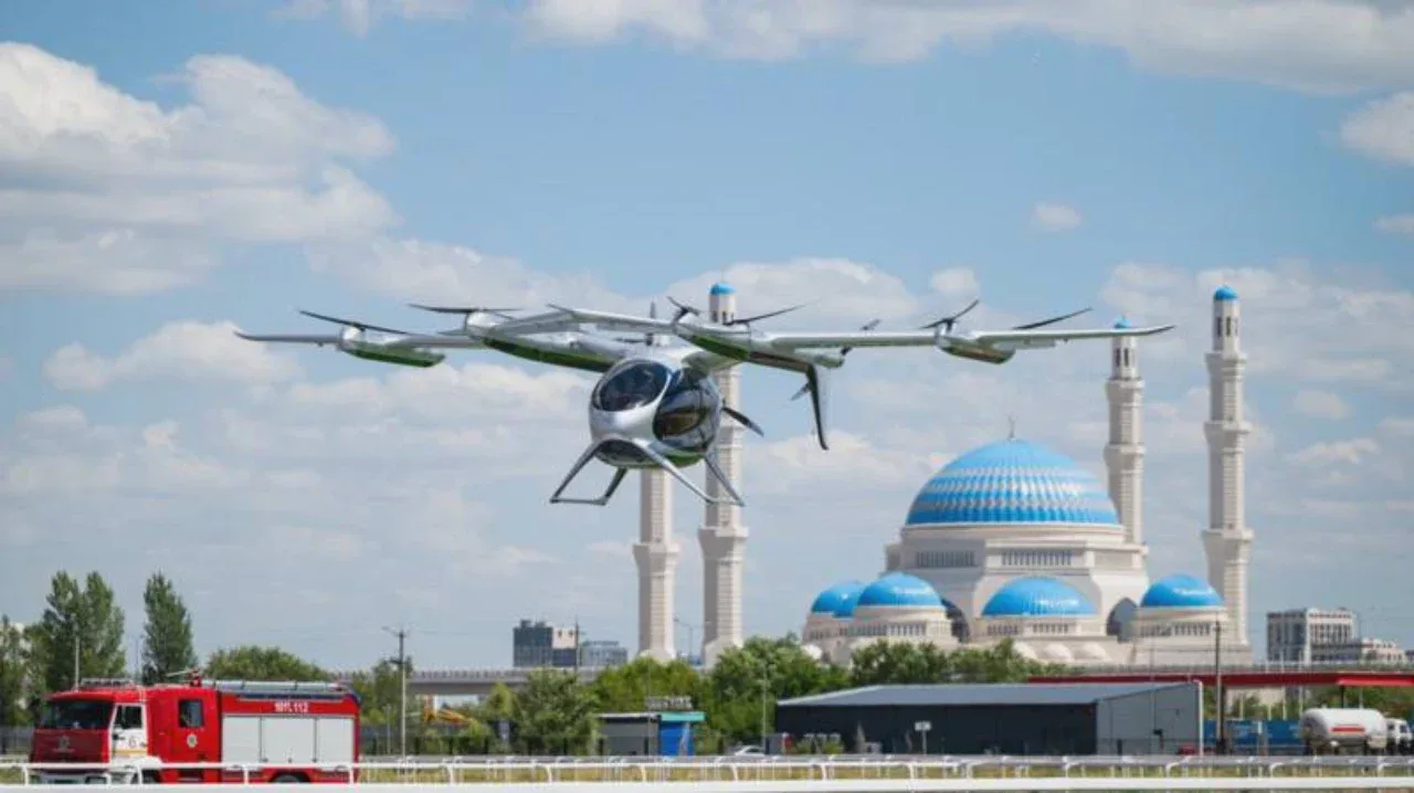 Astana shahrida ilk elektr havo taksisi sinovdan o'tkazildi