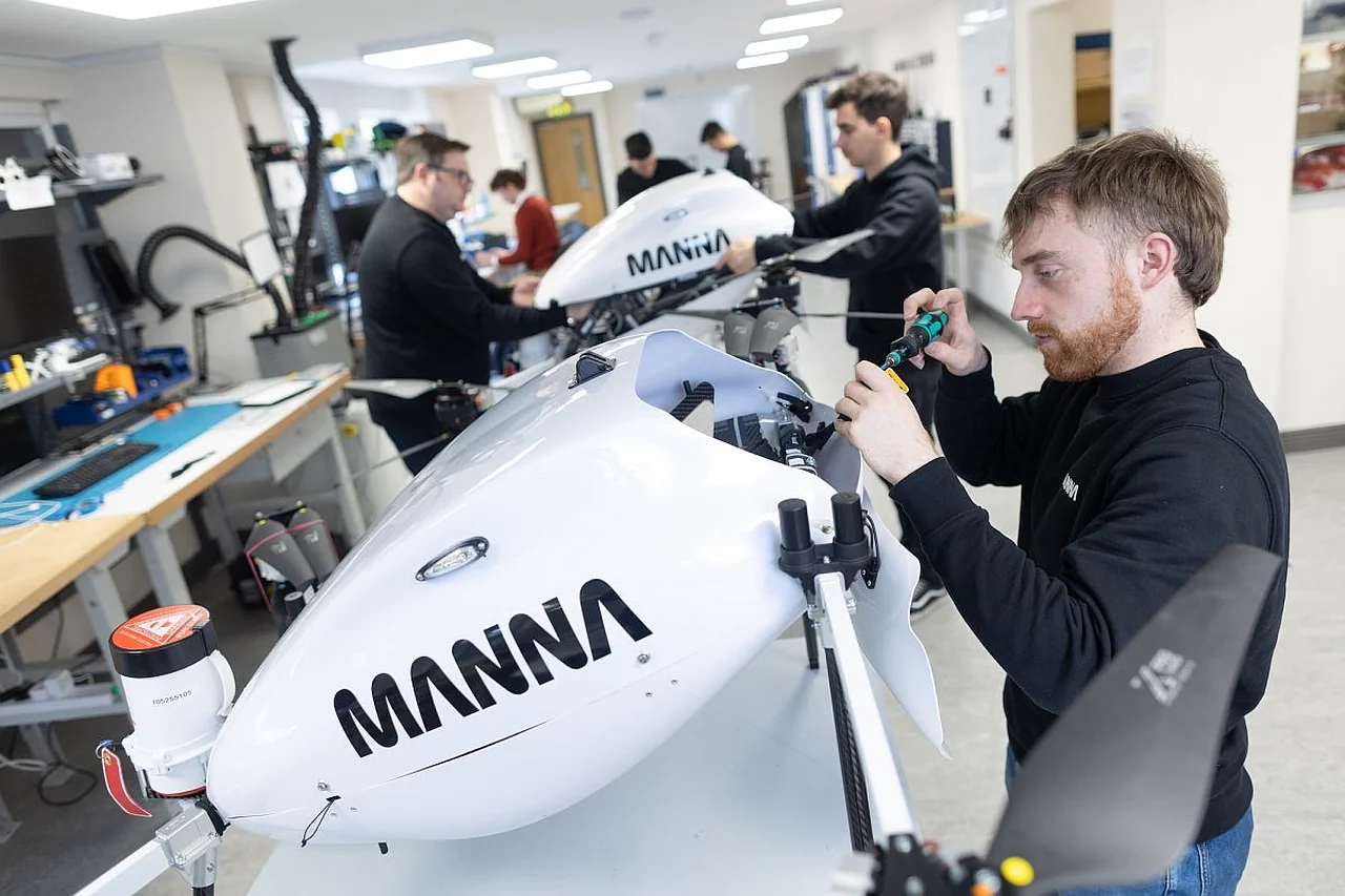 Manna Aero startapi AQSH bozorida dronlar orqali mahsulot yetkazib beradi
