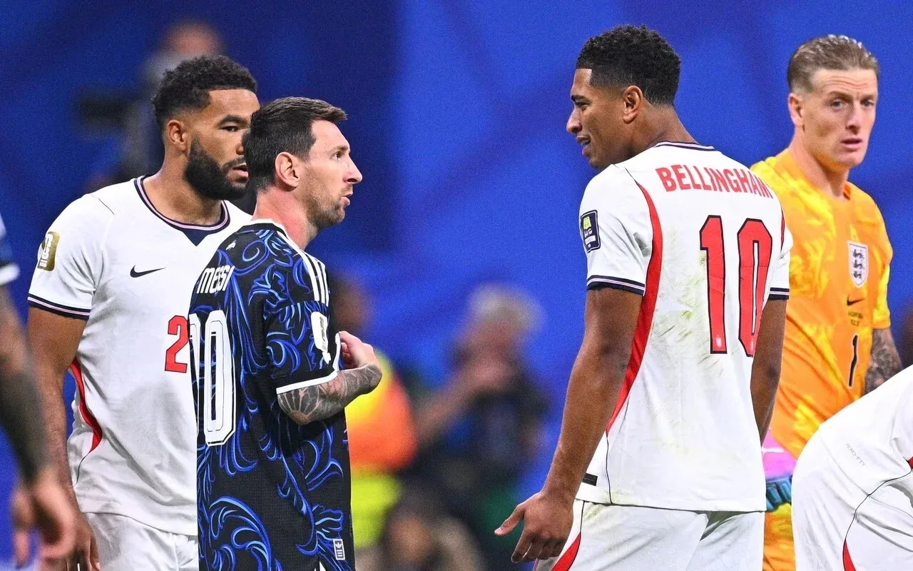 Lionel Messi va Jud Bellinghem maydonda o'zaro tortishib qoldi