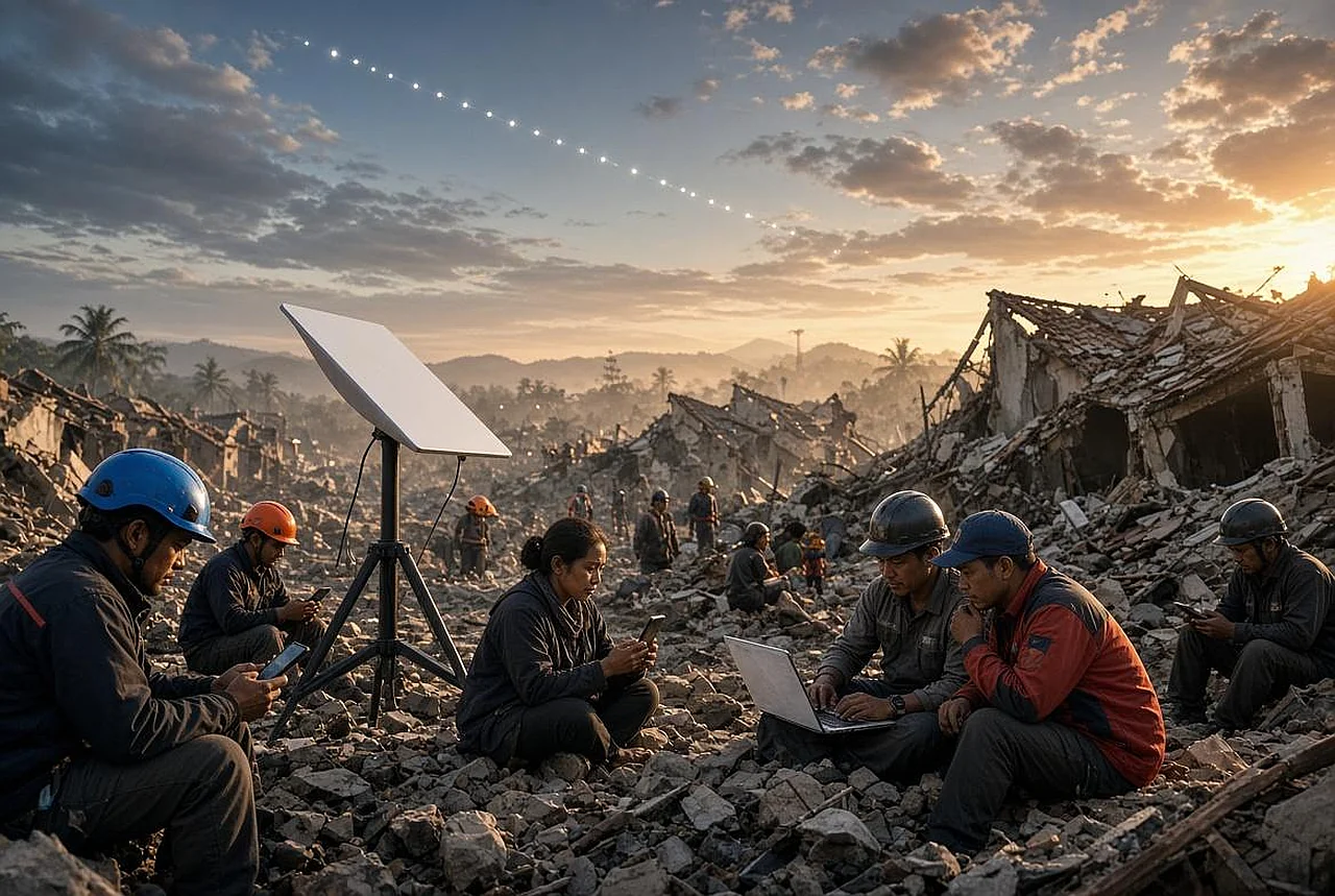 Starlink Indoneziyadagi zilzila talofati ko'rganlarga bepul internet beradi