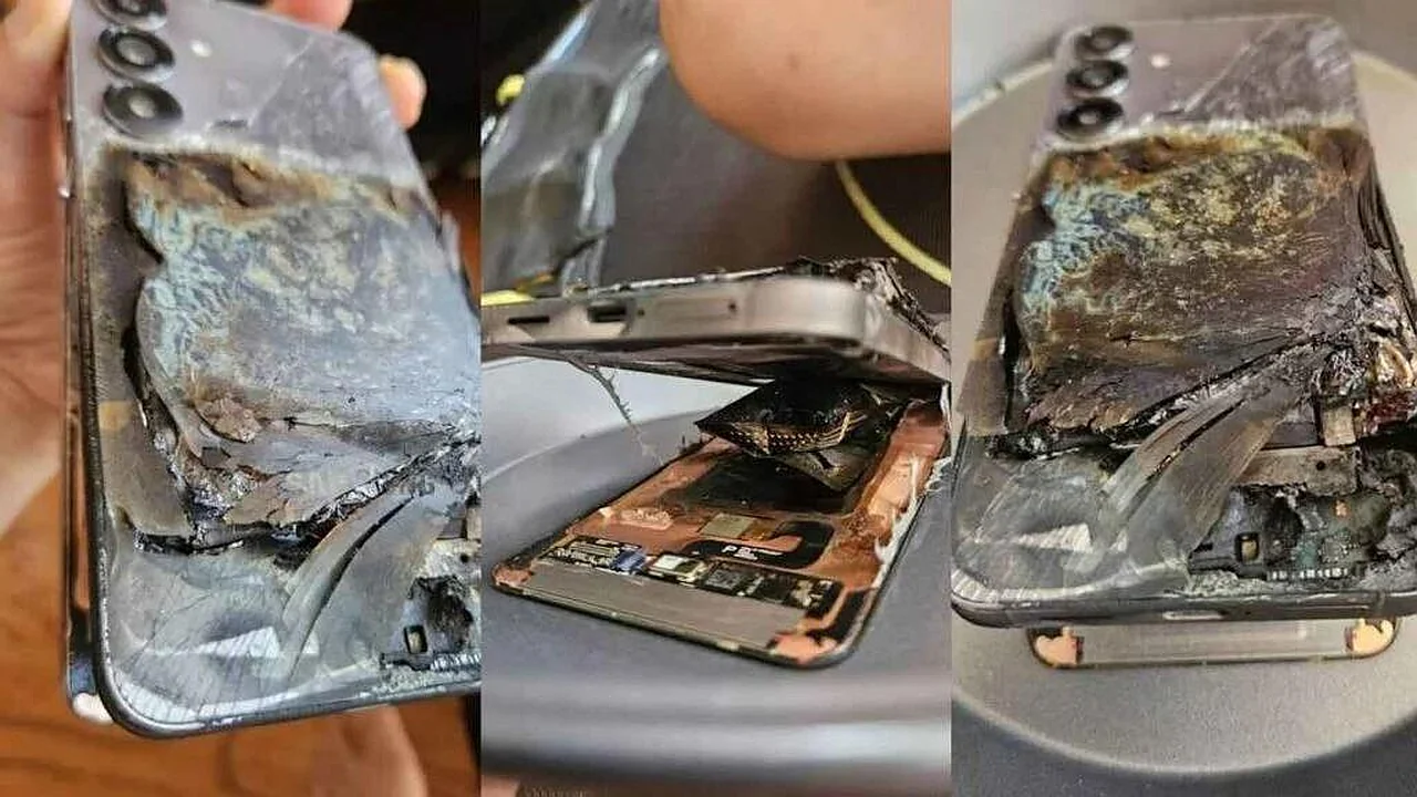 Xitoyda quvvat olayotgan «Samsung Galaxy S25+» smartfoni yonib ketdi