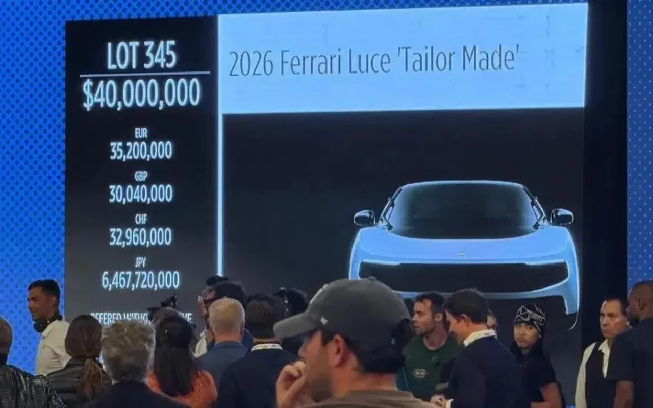 «Ferrari» ilk elektromobili rekord darajadagi narxga sotildi