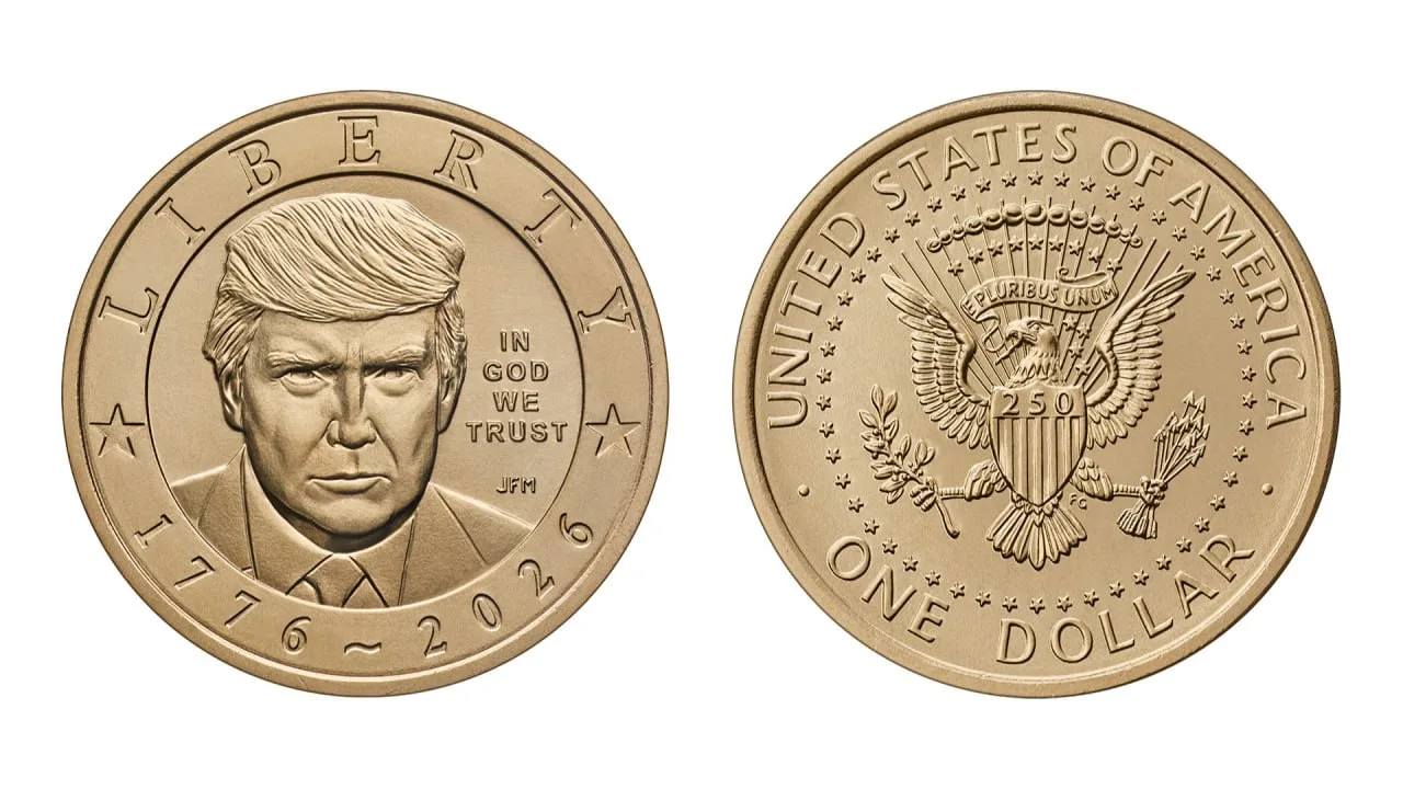 AQSHda Donald Tramp tasviri tushirilgan yangi tangalar muomalaga chiqarildi