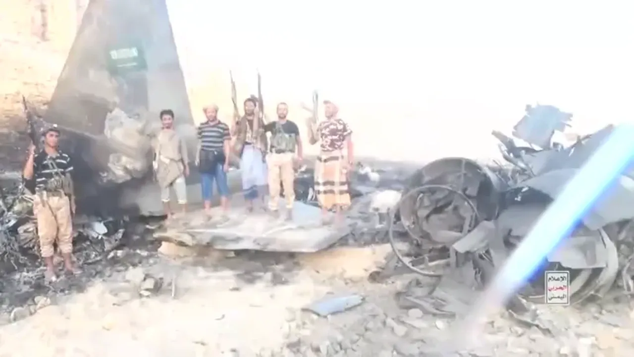 Yaman husiylari Saudiya Arabistonining qiruvchi samolyotini urib tushirdi