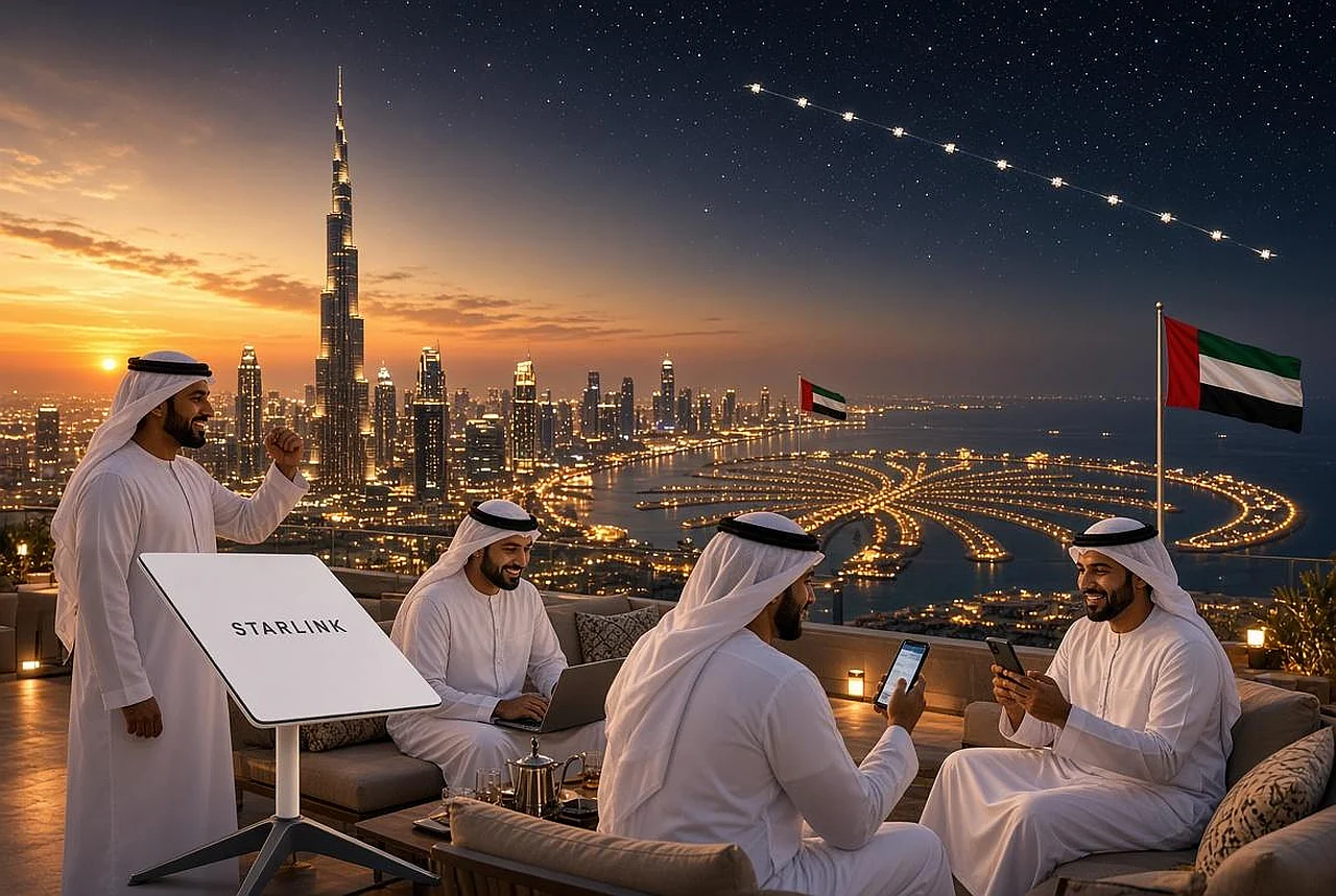 «Starlink» Birlashgan Arab Amirliklarida o'z xizmatlarini rasman ishga tushirdi