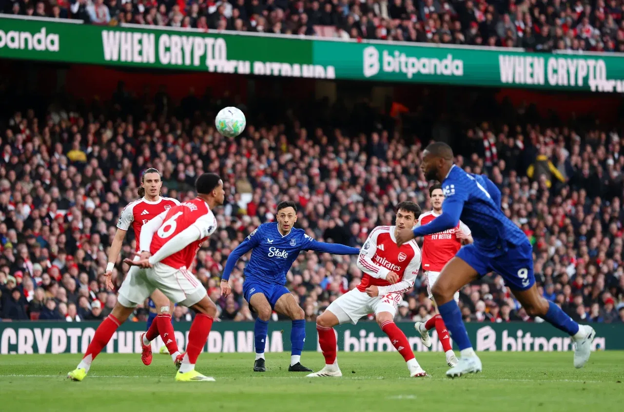 «Arsenal» Evertonni mag'lub etib Premier-ligada ikkinchi o'ringa ko'tarildi