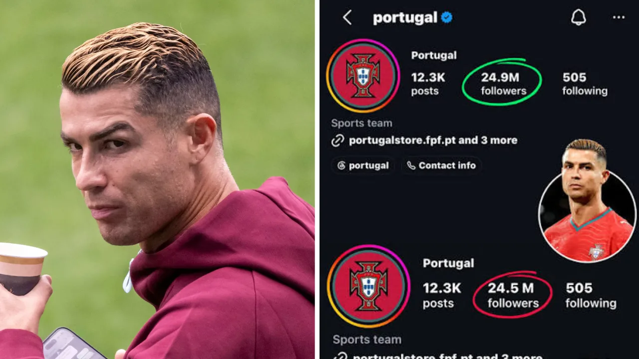 Portugaliya terma jamoasi Ronaldu tufayli millionlab obunachilarini yo‘qotdi
